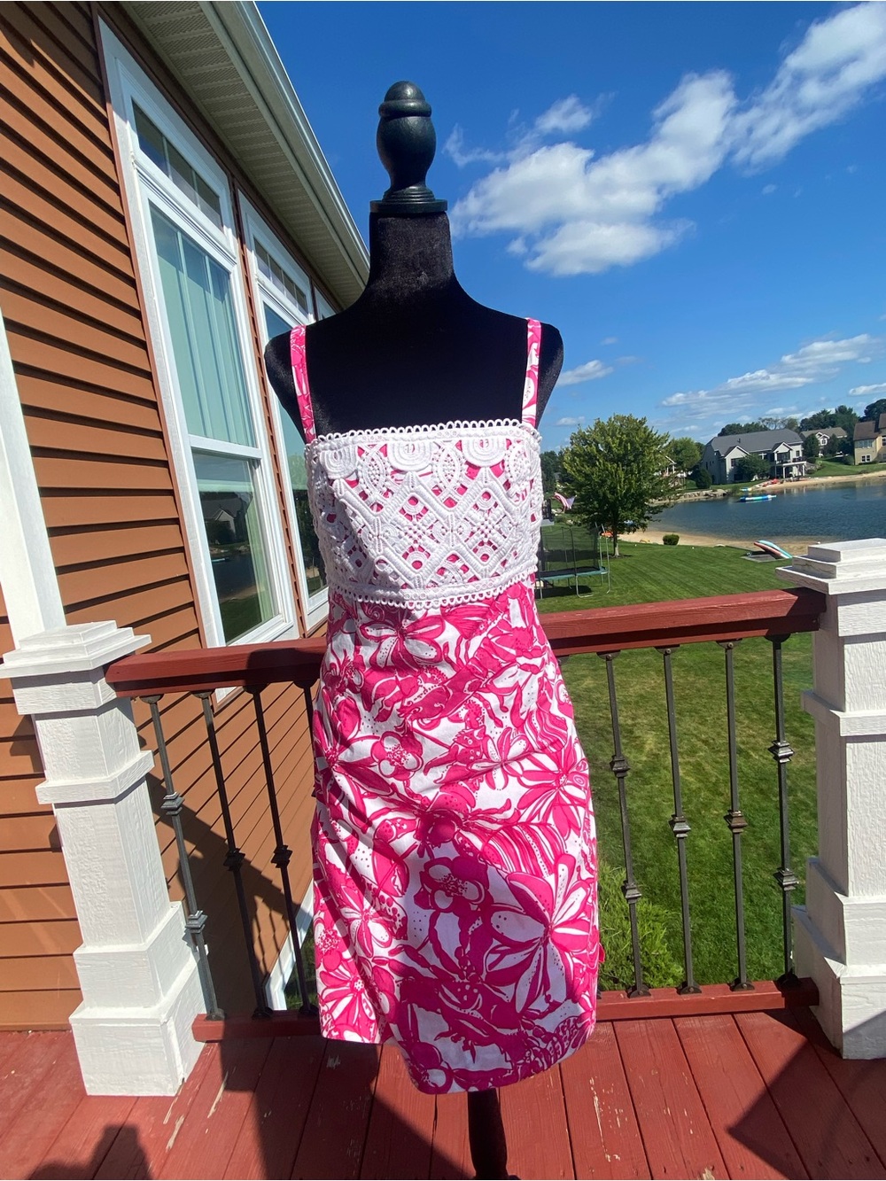 Lilly Pulitzer Originals Bel Air Dress 6 Coronado Crab Daiquiri Pink NWT $278
